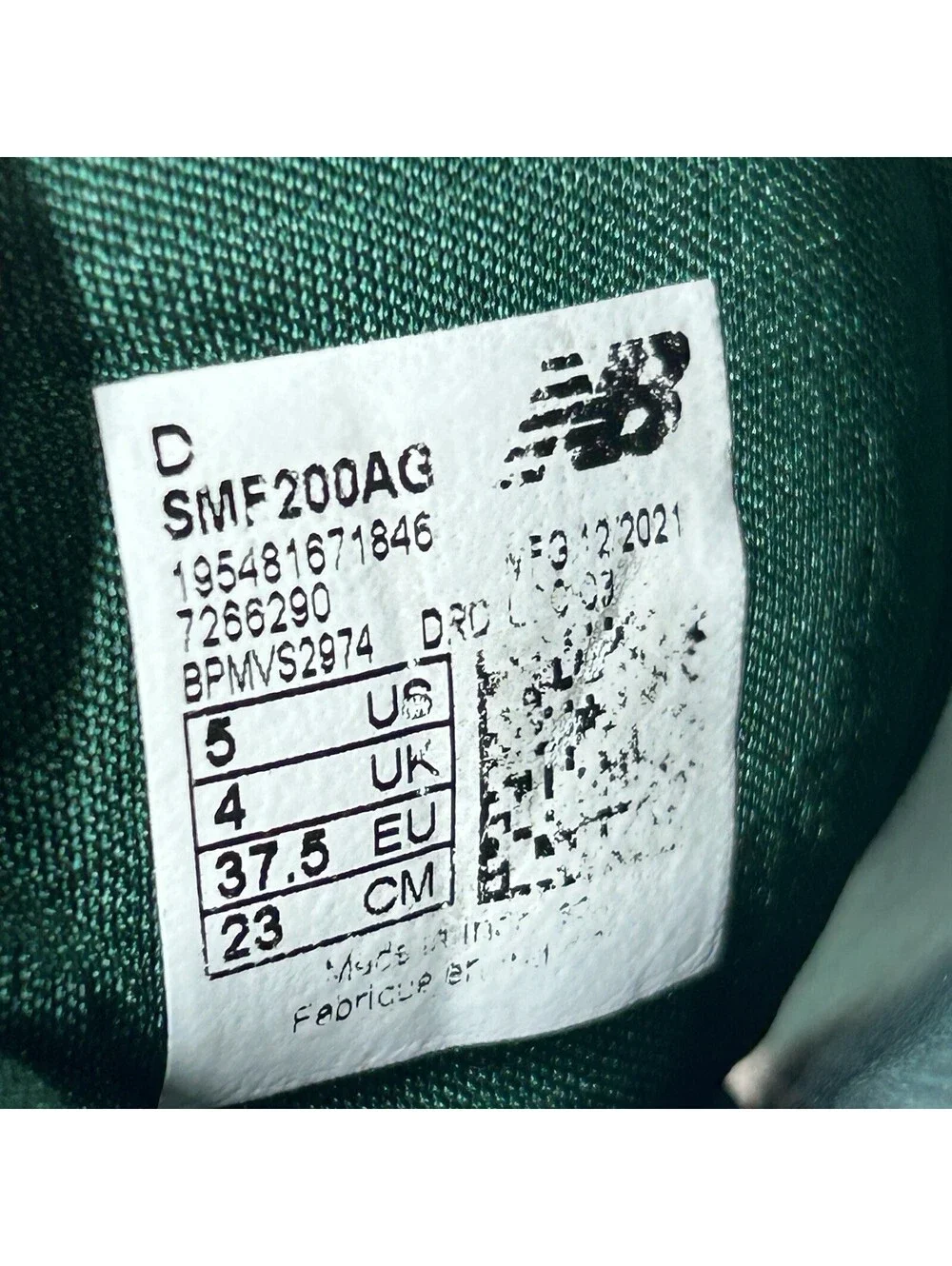 New Balance Slides Aime Leon Dore Green - Size 5 - (SMF200AG)